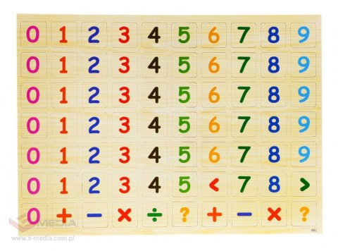 Drewniana tablica magnetyczna dla dzieci 3+ Zestaw edukacyjny + Akcesoria