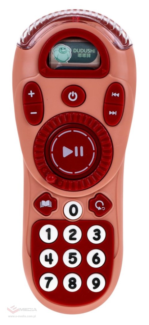 Interaktywny pilot telewizyjny dla dzieci Różowy + funkcje dźwiękowe Melodie Odgłosy + światełko LED