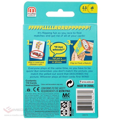 Logiczna gra karciana Pic Flip dla dzieci 7+ Zabawa w skojarzenia + 110 kart z obrazkami