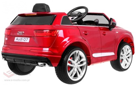 Audi Q7 Quattro S-Line na akumulator Lakier Czerwony SUV + Pilot