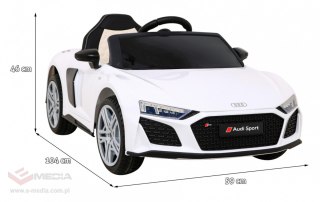 Audi R8 LIFT Samochodzik na akumulator Biały + Pilot