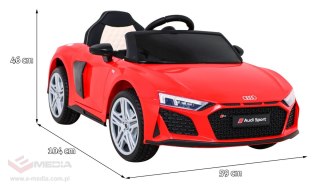 Audi R8 LIFT Samochodzik na akumulator Czerwony
