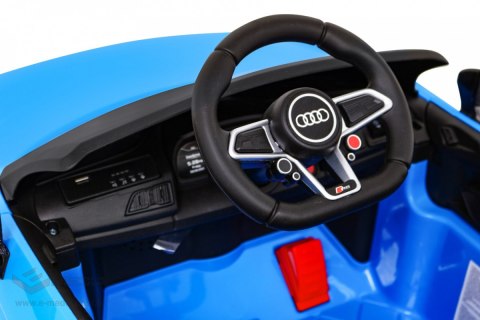 Audi R8 LIFT Samochodzik na akumulator Niebieski + Pilot + Koła EVA + MP3 + LED