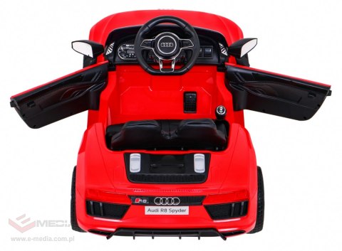 Audi R8 na akumulator dla dzieci Czerwony + Pilot + EVA + Wolny Start + MP3 LED