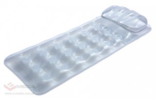 Dmuchany Materac plażowy Srebrny metalik 188x71cm BESTWAY + Zestaw naprawczy