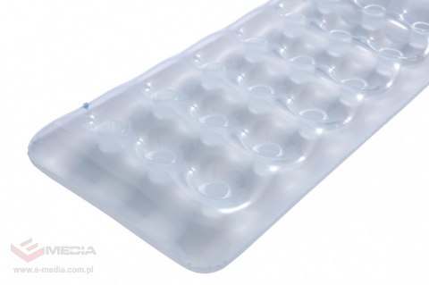 Dmuchany Materac plażowy Srebrny metalik 188x71cm BESTWAY + Zestaw naprawczy