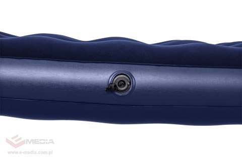 Dmuchany Materac turystyczny do spania 2-osobowy flokowany BESTWAY 203x152x22cm + Zestaw naprawczy