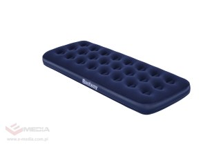 Dmuchany Materac turystyczny do spania Flokowany BESTWAY 185x76x22cm + Zestaw naprawczy