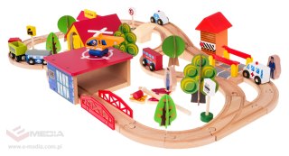 Mega Drewniana Kolejka 69el