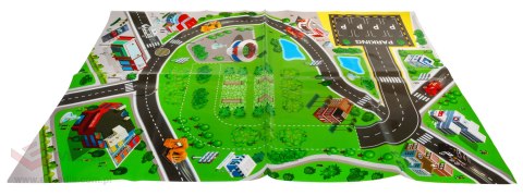 Parking samochodowy dla dzieci 3+ Lądowisko helikopterów + Mata