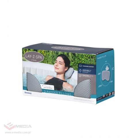 Zestaw 2 miękkich Poduszek pod głowę do Jacuzzi Lay-Z-Spa BESTWAY
