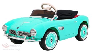 Autko BMW 507 Retro elektryczne dla dzieci Zielony