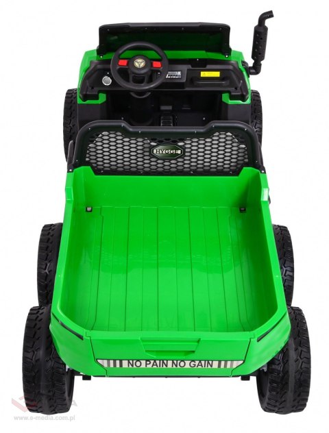 Autko Farmer Truck dla 2 dzieci Zielony + Napęd 4x4 + Pilot + Kiper + Audio LED