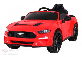 Autko Ford Mustang GT na akumulator dla dzieci Czerwony
