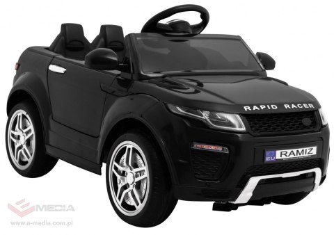Autko Rapid Racer elektryczne dla dzieci, Czarny SUV + Pilot