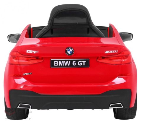 BMW 6 GT Autko na akumulator Czerwone + Pilot