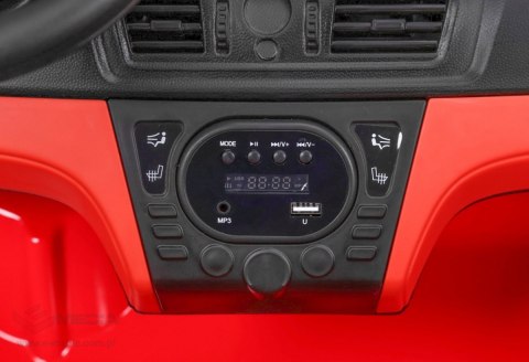 BMW X6M XXL dla 2 dzieci Czerwony SUV + Pilot + Ekoskóra