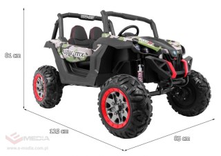 Buggy SuperStar dla dzieci Moro + MP4 + Napęd 4x4 + Pilot + Bagażnik + LED + Blokada drzwi