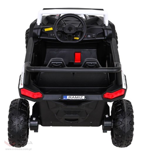 Buggy UTV 2000M Racing Auto na akumulator Biały + MP3 Dźwięki Światła + Pilot + Wolny Start