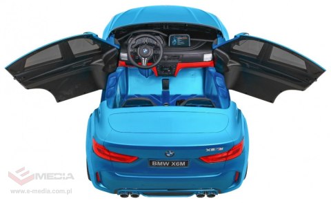 SUV BMW X6M XXL dla 2 dzieci Lakier Niebieski + Pilot
