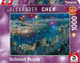 1000 elementów Alexander Chen Fajerwerki nad Hongkongiem
