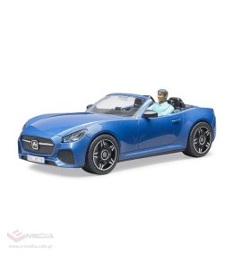 Auto Roadster niebieskie z wyjmowaną figurką
