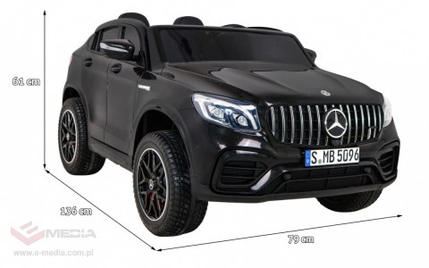 Auto Mercedes GLC 63S Czarne - SUV dla dzieci + Napęd 4x4