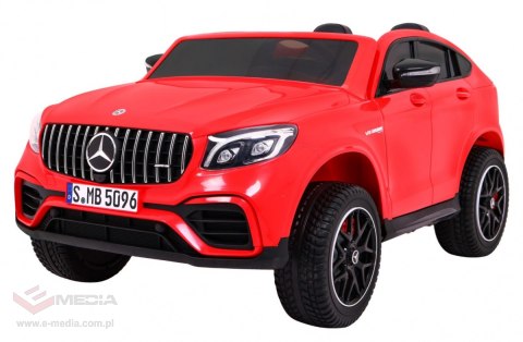 Auto Mercedes GLC 63S dla dzieci Czerwony Suv + Napęd 4x4