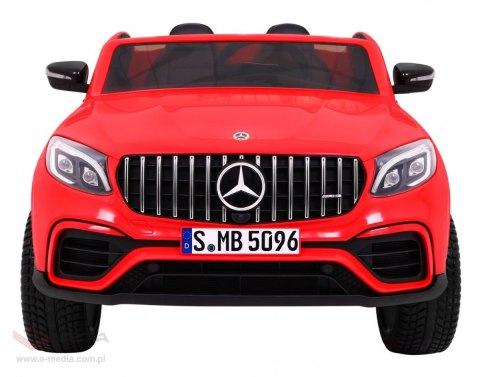 Auto Mercedes GLC 63S dla dzieci Czerwony Suv + Napęd 4x4