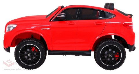 Auto Mercedes GLC 63S dla dzieci Czerwony Suv + Napęd 4x4