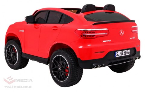 Auto Mercedes GLC 63S dla dzieci Czerwony Suv + Napęd 4x4