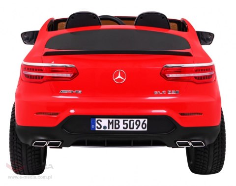Auto Mercedes GLC 63S dla dzieci Czerwony Suv + Napęd 4x4