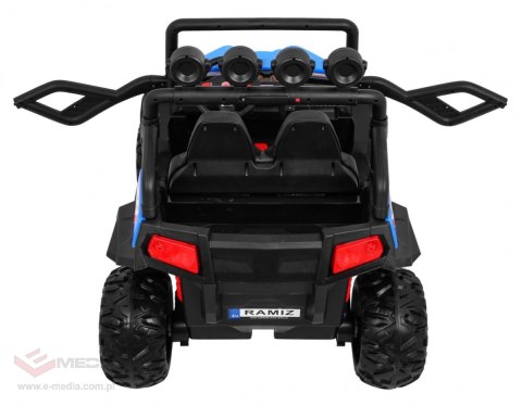 Grand Buggy Strong Lift dla dzieci Niebieski + Napęd 4x4 + Pilot + Bagażnik + Radio MP3 + LED