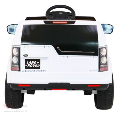 Land Rover Discovery Autko elektryczne dla dzieci Biały SUV + Pilot