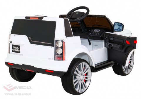 Land Rover Discovery Autko elektryczne dla dzieci Biały SUV + Pilot