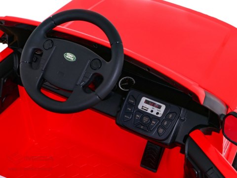 Land Rover Discovery Autko elektryczne dla dzieci, Czerwony SUV + Pilot