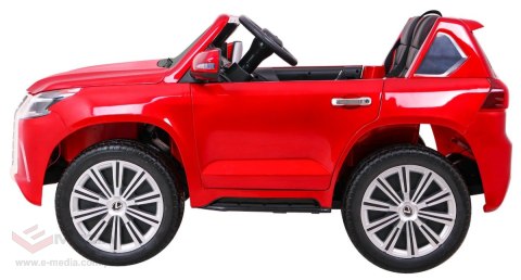 Lexus LX570 Lakierowane Autko dla 2 dzieci Czerwony SUV + Pilot