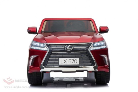 Lexus LX570 Lakierowane Autko dla 2 dzieci Czerwony SUV + Pilot