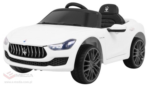 Maserati Ghibli na akumulator dla dzieci Biały + Pilot