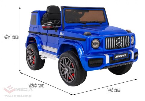 Mercedes AMG G63 dla dzieci Lakier Niebieski + Pilot