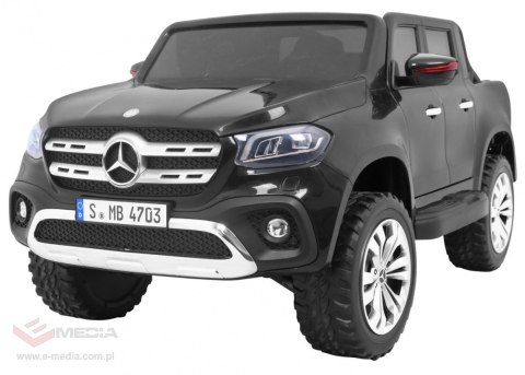 Mercedes Benz X-Class dla dzieci Czarny Pickup + Pilot + Napęd 4x4