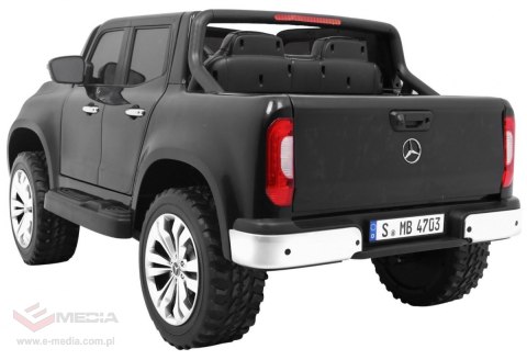 Mercedes Benz X-Class dla dzieci Czarny Pickup + Pilot + Napęd 4x4