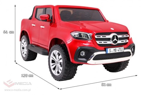 Mercedes Benz X-Class dla dzieci Lakier Czerwony Pickup