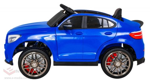 Mercedes Benz GLC63S dla dzieci Niebieski SUV z pilotem