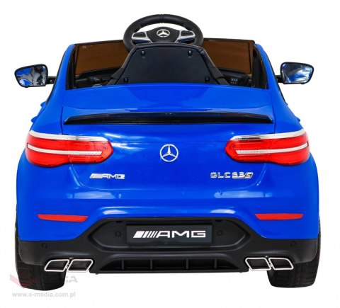 Mercedes Benz GLC63S dla dzieci Niebieski SUV z pilotem
