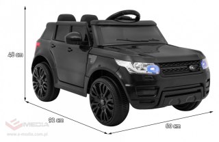 Autko Start Run na akumulator Czarny + Pilot + Bezpieczny SUV