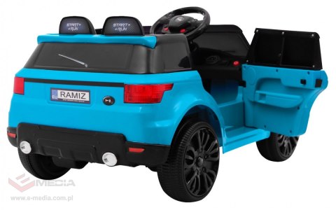 Autko Start Run na akumulator, Niebieski SUV + Pilot + Funkcje bezpieczeństwa
