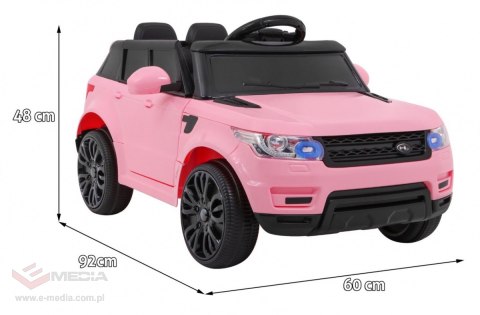 Autko Start Run na akumulator Różowy SUV + Pilot + Funkcje bezpieczeństwa