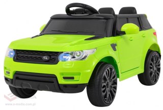 Autko Start Run na akumulator, Zielony SUV + Pilot