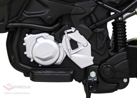 Motor BMW F850 GS na akumulator dla dzieci Biały + Kółka pomocnicze + Audio LED + Wolny Start + EVA